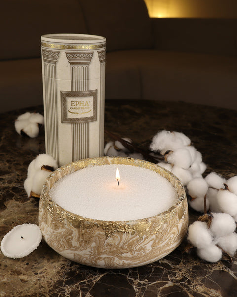 bougie poudre fleur de coton