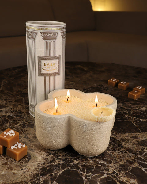 bougie poudre caramel beurre salé