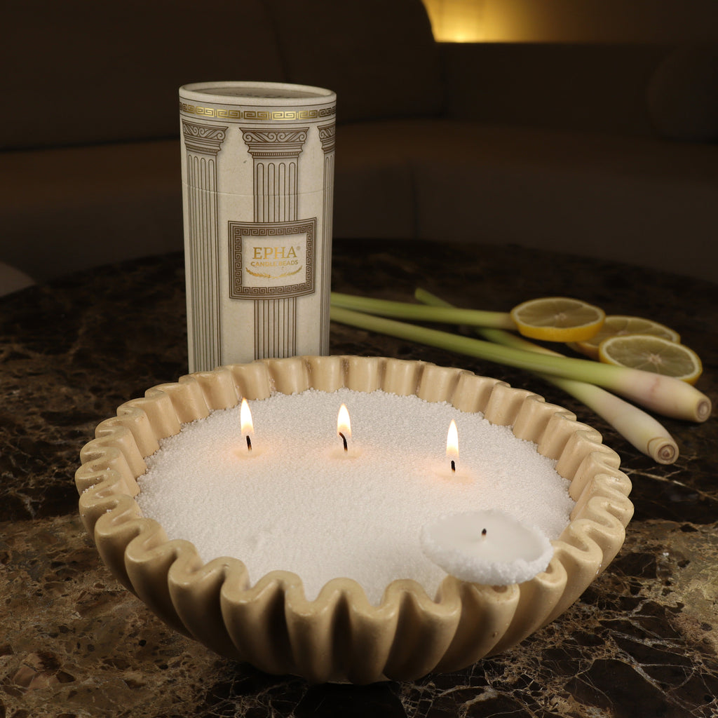 bougie poudre citronnelle