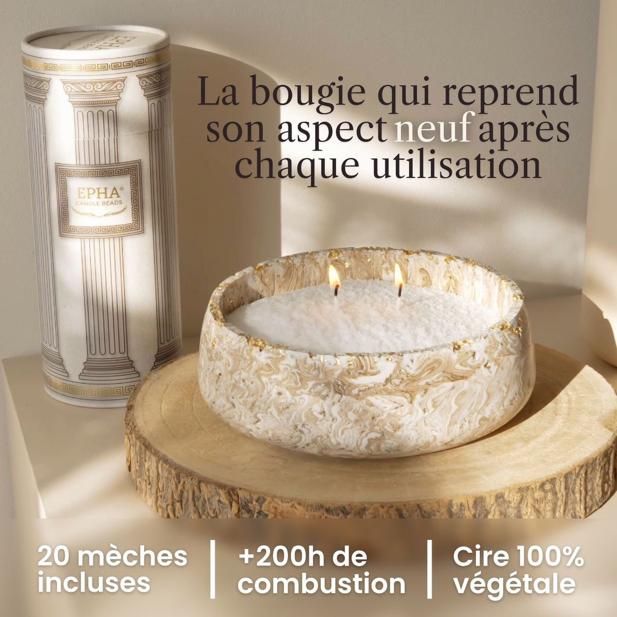 Perles de bougie parfumées 500g - EPHA®