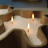 contenant bougie en poudre