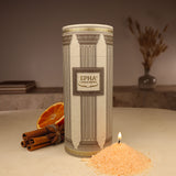 Bougie en poudre parfum orange cannelle