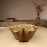 petit vase en terre cuite bougie sable