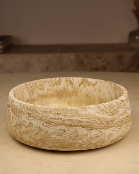 pot en résine effet marbre fait main