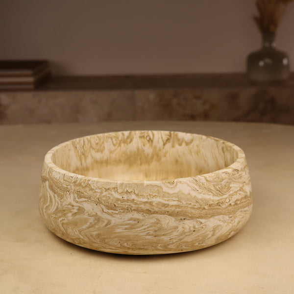 pot en résine effet marbre fait main