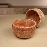 vase fait main terracota pour bougie en sable