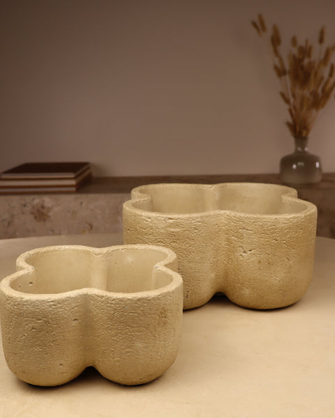 pot trèfle pour sable de bougie