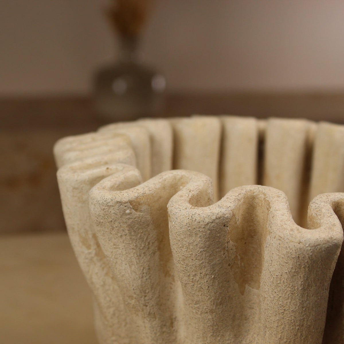 vase pour bougie poudrée