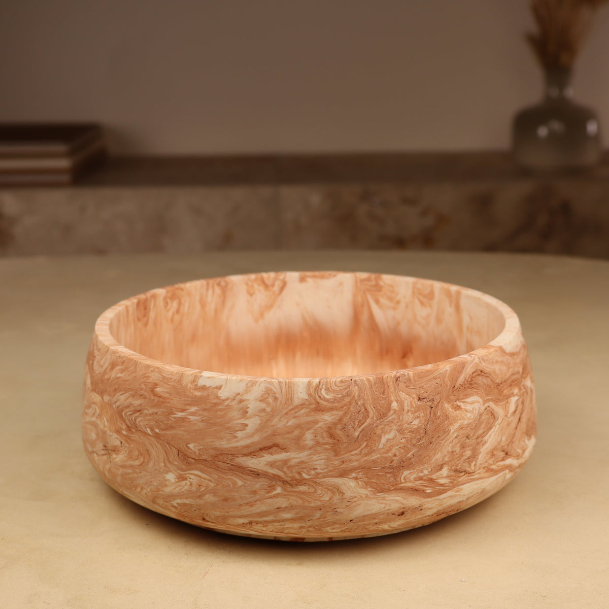 pot en résine pour bougie poudrée