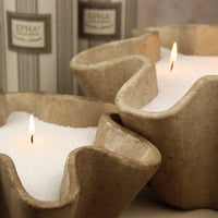 Vase pour bougie en poudre
