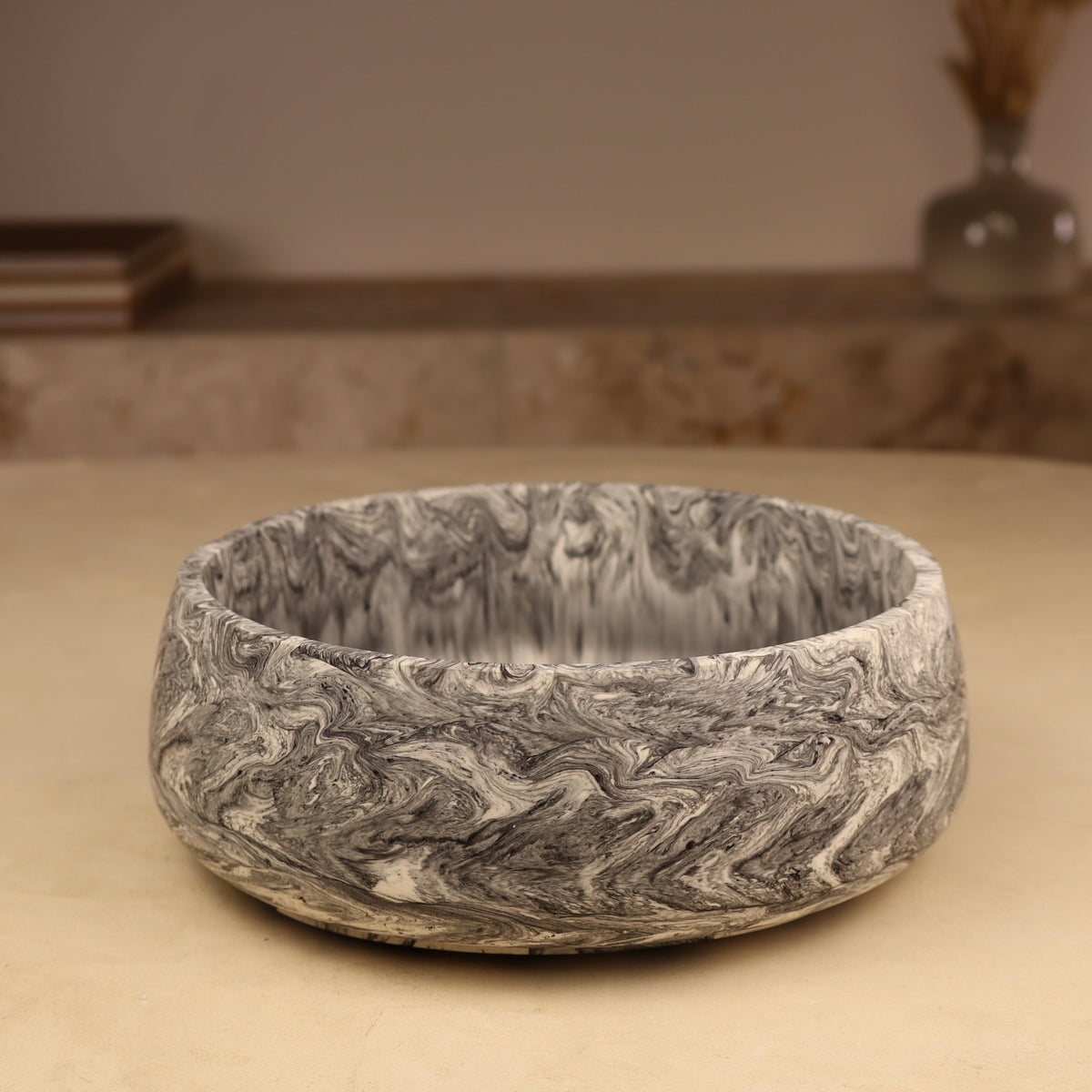 vase en résine fait main pour bougie en perle