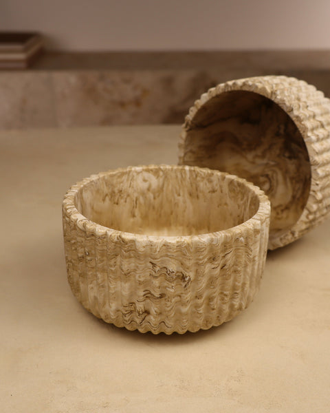 pot en résine sauge pour sable de bougie