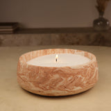 Pot résine pour bougie perlée