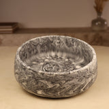 Vase en résine zèbre fait main pour bougie sable