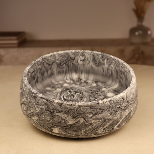 Vase en résine zèbre fait main pour bougie sable