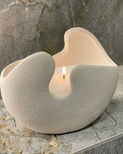 vase en céramique perles bougie moyen