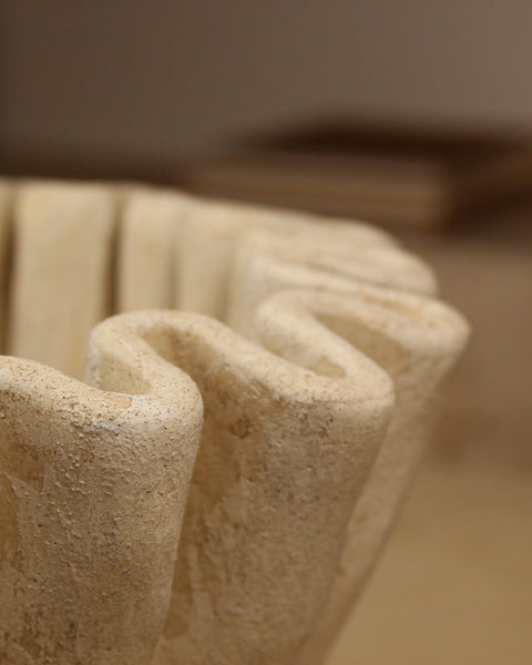 vase pour bougie en sable