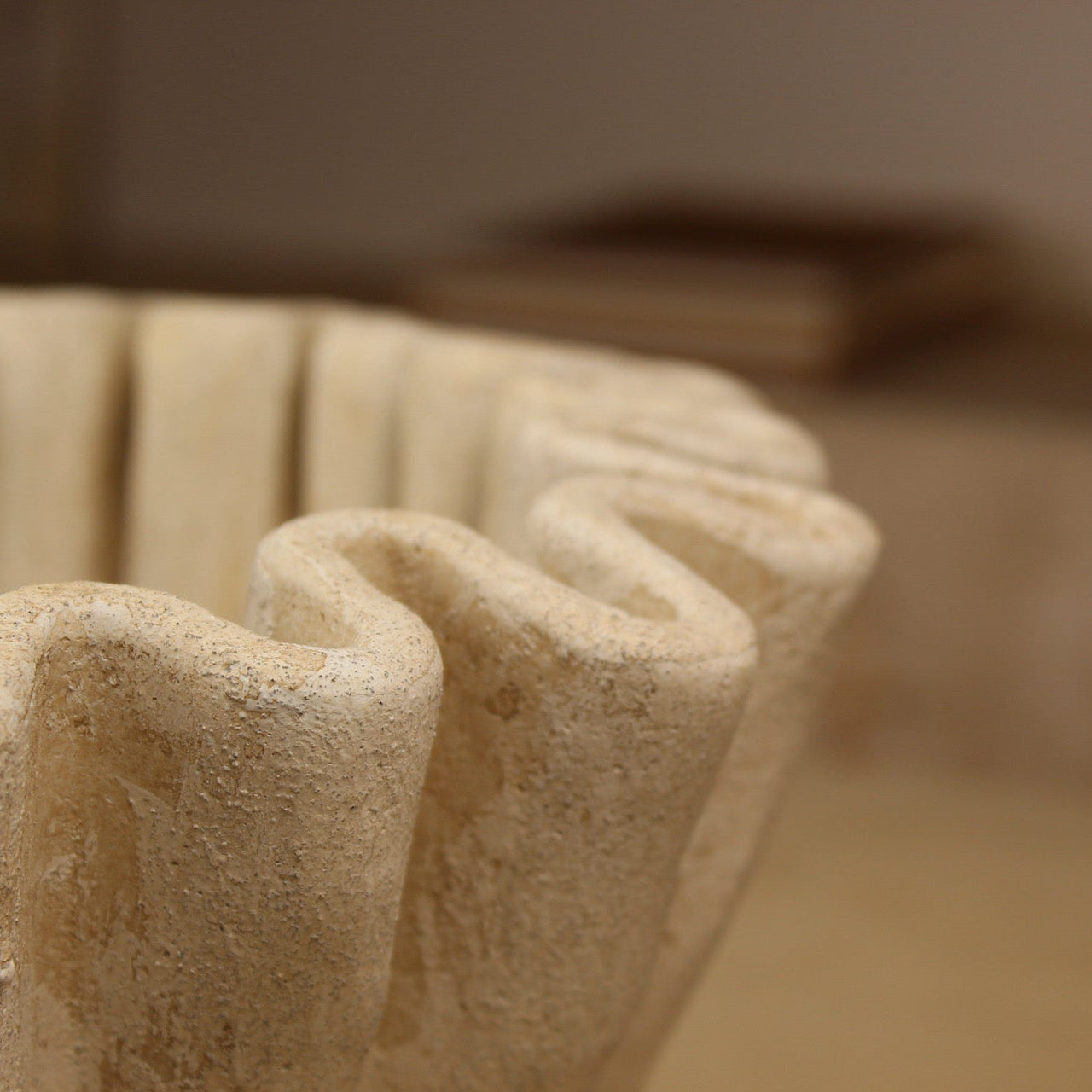 vase pour bougie en sable