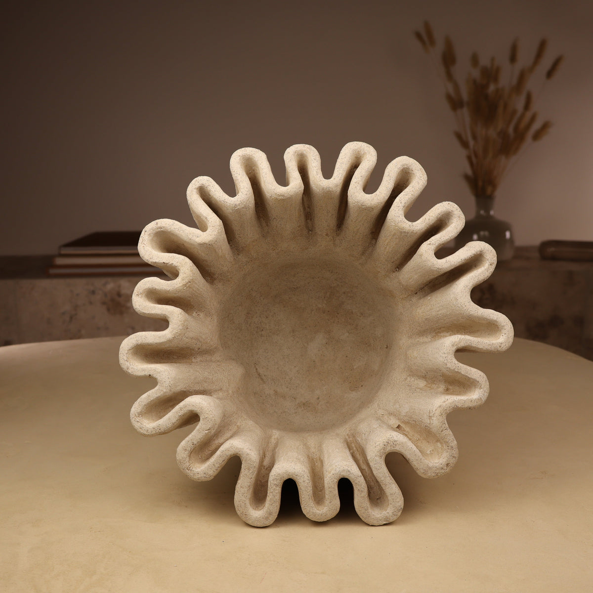 vase pour bougie sable