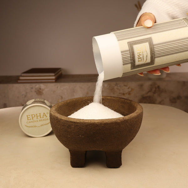 verser une bougie en poudre