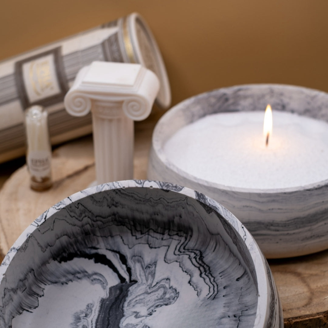 bougie réutilisable sable vase