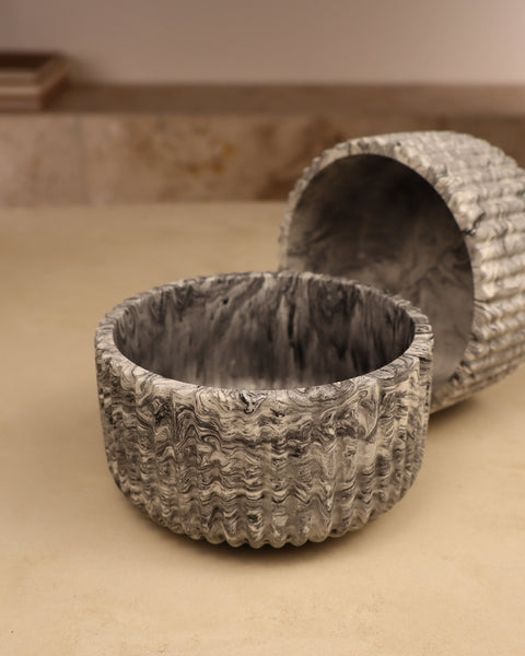 vase fait main pour bougie en perles